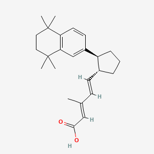 (2E,4E)-3-Methyl-5-[(1R,2S)-2-(5,5,8,8-tetramethyl-5,6,7,8-tetrahydro-naphthalen-2-yl)-cyclopentyl]-penta-2,4-dienoic acid