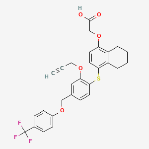 molecular formula C29H25F3O5S B10779753 Alkynyl ether, 19 