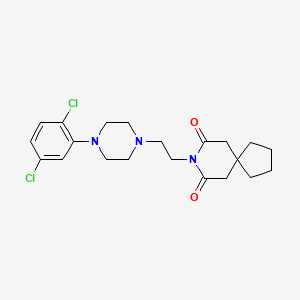 molecular formula C21H27Cl2N3O2 B10779778 8-{2-[4-(2,5-Dichloro-phenyl)-piperazin-1-yl]-ethyl}-8-aza-spiro[4.5]decane-7,9-dione 