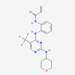 N-[2-[[2-[(Tetrahydro-2H-pyran-4-yl)amino]-5-(trifluoromethyl)-4-pyrimidinyl]amino]phenyl]-2-propenamide