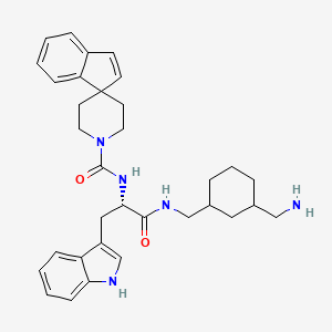 N-[(2S)-1-[[3-(aminomethyl)cyclohexyl]methylamino]-3-(1H-indol-3-yl)-1-oxopropan-2-yl]spiro[indene-1,4'-piperidine]-1'-carboxamide