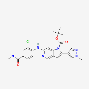 Tert-Butyl 6-((2-Chloro-4-(Dimethylcarbamoyl)phenyl)amino)-2-(1-Methyl-1h-Pyrazol-4-Yl)-1h-Pyrrolo[3,2-C]pyridine-1-Carboxylate