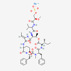 molecular formula C47H64N7NaO15S B10780007 Symplostatin 5 