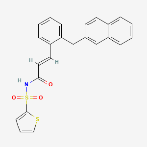 3-(2-(naphthalen-2-ylmethyl)phenyl)-N-(thiophen-2-ylsulfonyl)acrylamide