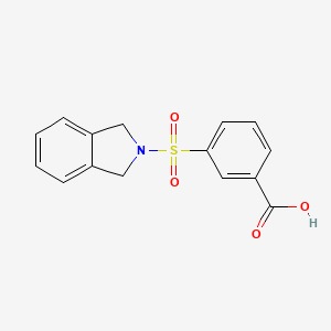 molecular formula C15H13NO4S B10780194 3-(1,3-Dihydro-isoindole-2-sulfonyl)-benzoic acid 