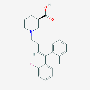 (R,E)-1-(4-(2-fluorophenyl)-4-o-tolylbut-3-enyl)piperidine-3-carboxylic acid