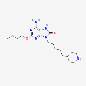 6-amino-2-butoxy-9-(5-piperidin-4-ylpentyl)-7H-purin-8-one