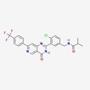 molecular formula C25H20ClF3N4O2 B10780259 Unii-K399UL8ovb CAS No. 1631058-06-4