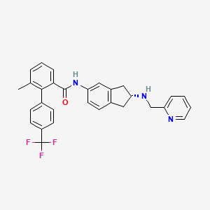 3-Methyl-2-[4-(trifluoromethyl)phenyl]-N-[(R)-2-(2-pyridylmethylamino)-5-indanyl]benzamide