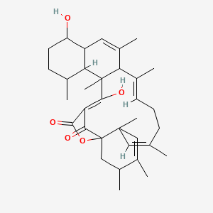 (7Z,11Z,23Z)-17,23-dihydroxy-3,4,6,8,12,14,20,22-octamethyl-26-oxapentacyclo[22.2.1.01,6.013,22.016,21]heptacosa-4,7,11,14,23-pentaene-25,27-dione