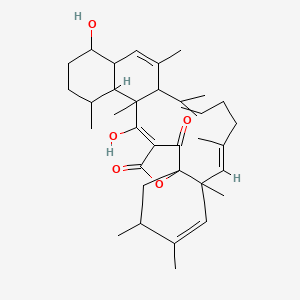 (7E,23Z)-17,23-dihydroxy-3,4,6,8,12,14,20,22-octamethyl-26-oxapentacyclo[22.2.1.01,6.013,22.016,21]heptacosa-4,7,11,14,23-pentaene-25,27-dione