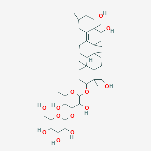 2-[3,5-Dihydroxy-2-[[8-hydroxy-4,8a-bis(hydroxymethyl)-4,6a,6b,11,11,14b-hexamethyl-1,2,3,4a,5,6,7,8,9,10,12,14a-dodecahydropicen-3-yl]oxy]-6-methyloxan-4-yl]oxy-6-(hydroxymethyl)oxane-3,4,5-triol