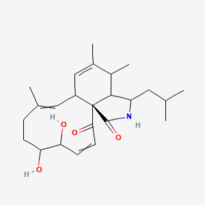 (1S)-5,6-dihydroxy-9,13,14-trimethyl-16-(2-methylpropyl)-17-azatricyclo[9.7.0.01,15]octadeca-3,9,12-triene-2,18-dione