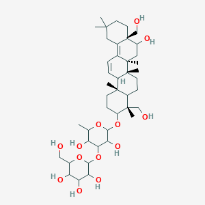 2-[2-[[(4R,6aR,6bS,8aS,14bS)-8-hydroxy-4,8a-bis(hydroxymethyl)-4,6a,6b,11,11,14b-hexamethyl-1,2,3,4a,5,6,7,8,9,10,12,14a-dodecahydropicen-3-yl]oxy]-3,5-dihydroxy-6-methyloxan-4-yl]oxy-6-(hydroxymethyl)oxane-3,4,5-triol