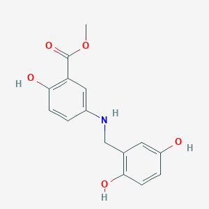 molecular formula C15H15NO5 B10780716 Lavendustin C methyl ester 