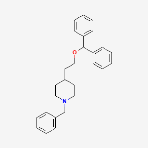 molecular formula C27H31NO B10780727 1-Benzyl-4-(2-(diphenylmethoxy)ethyl)piperidine CAS No. 174643-75-5