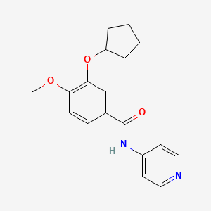 3-cyclopentyloxy-4-methoxy-N-pyridin-4-yl-benzamide