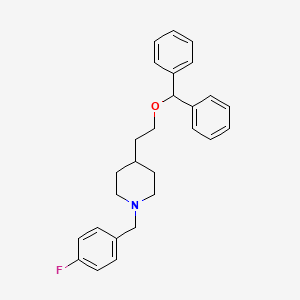 4-(2-Benzhydryloxy-ethyl)-1-(4-fluoro-benzyl)-piperidine