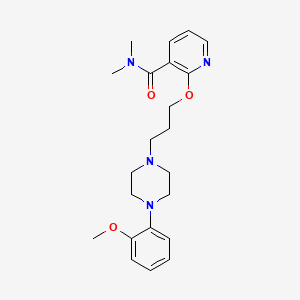 2-[3-[4-(2-methoxyphenyl)piperazin-1-yl]propoxy]-N,N-dimethylpyridine-3-carboxamide