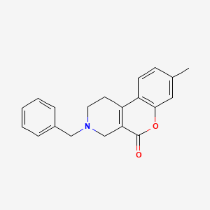 molecular formula C20H19NO2 B10780817 3-Benzyl-8-methyl-1,2,3,4-tetrahydro-chromeno[3,4-c]pyridin-5-one 