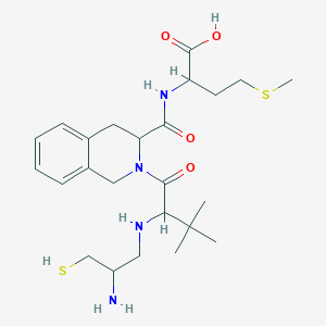 2-[[2-[2-[(2-amino-3-sulfanylpropyl)amino]-3,3-dimethylbutanoyl]-3,4-dihydro-1H-isoquinoline-3-carbonyl]amino]-4-methylsulfanylbutanoic acid