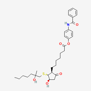 molecular formula C33H45NO6S B10780882 Tiprostanide CAS No. 82468-60-8