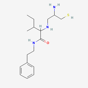 2-[(2-amino-3-sulfanylpropyl)amino]-3-methyl-N-(2-phenylethyl)pentanamide