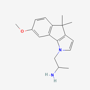 1-(7-Methoxy-4,4-dimethylindeno[1,2-b]pyrrol-1-yl)propan-2-amine