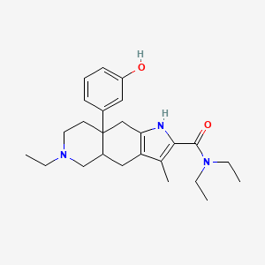 N,N,6-triethyl-8a-(3-hydroxyphenyl)-3-methyl-4,4a,5,7,8,9-hexahydro-1H-pyrrolo[2,3-g]isoquinoline-2-carboxamide