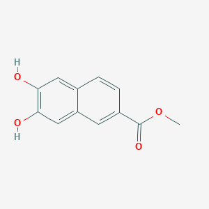 molecular formula C12H10O4 B10781025 Methyl 6,7-dihydroxynaphthalene-2-carboxylate 