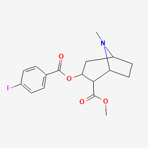 molecular formula C17H20INO4 B10781029 Methyl 3-(4-iodobenzoyl)oxy-8-methyl-8-azabicyclo[3.2.1]octane-2-carboxylate 