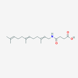 molecular formula C19H31NO3 B10781070 4-Oxo-4-(3,7,11-trimethyldodeca-2,6,10-trienylamino)butanoic acid 