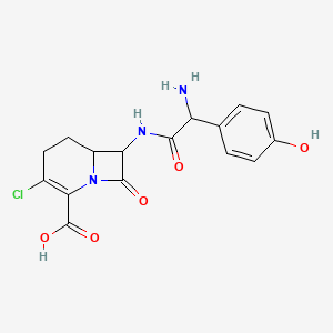 molecular formula C16H16ClN3O5 B10781202 7-[[2-Amino-2-(4-hydroxyphenyl)acetyl]amino]-3-chloro-8-oxo-1-azabicyclo[4.2.0]oct-2-ene-2-carboxylic acid 