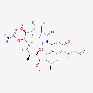 molecular formula C31H43N3O8 B10781263 17-Allylamino-17-demethoxygeldanamycin 