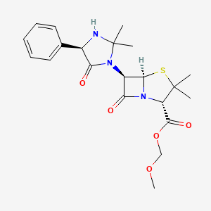 molecular formula C21H27N3O5S B10781270 Sarpicillin [WHO-DD] CAS No. 60252-40-6