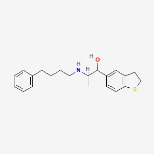 1-(2,3-Dihydro-1-benzothiophen-5-yl)-2-(4-phenylbutylamino)propan-1-ol