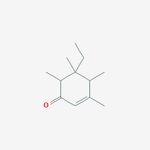 B107813 5-Ethyl-3,4,5,6-tetramethyl-2-cyclohexen-1-one CAS No. 17369-61-8
