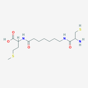 2-[7-[(2-Amino-3-sulfanylpropanoyl)amino]heptanoylamino]-4-methylsulfanylbutanoic acid