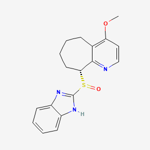 (9R)-9-(1H-benzimidazol-2-ylsulfinyl)-4-methoxy-6,7,8,9-tetrahydro-5H-cyclohepta[b]pyridine