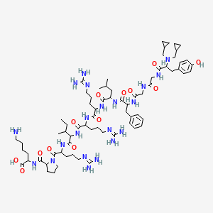 DL-N(CH2cPr2)Tyr-Gly-Gly-DL-Phe-DL-Leu-DL-Arg-DL-Arg-DL-xiIle-DL-Arg-DL-Pro-DL-Lys-OH