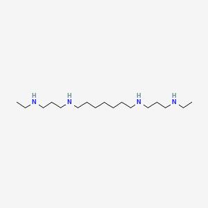 molecular formula C17H40N4 B10781771 N,N'-Bis(3-(ethylamino)propyl)-1,7-heptanediamine CAS No. 134716-19-1