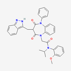 molecular formula C35H33N5O4 B10781777 CCK-A Agonist 41 