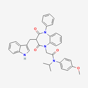 molecular formula C36H34N4O4 B10781793 CCK-A Agonist 15 