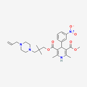 molecular formula C28H38N4O6 B10781804 Iganidipine CAS No. 788791-04-8