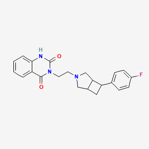 molecular formula C22H22FN3O2 B10781830 Balaperidone 