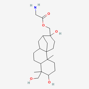 molecular formula C22H37NO5 B10781933 Aphidicolin glycinate 