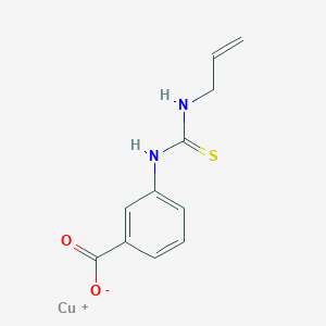 molecular formula C11H11CuN2O2S B10782029 Allocupreide 