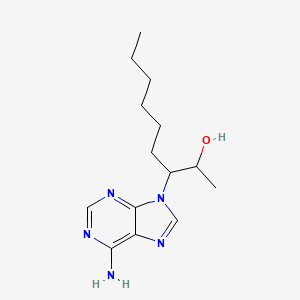 molecular formula C14H23N5O B10782030 9-(2-Hydroxy-3-nonyl)adenine CAS No. 59262-86-1