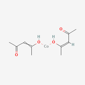 molecular formula C10H16CoO4 B10782083 bis((Z)-4-oxopent-2-en-2-yloxy)cobalt 