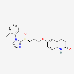 molecular formula C22H23N3O3S B10782184 Gky4flz8DM CAS No. 161190-38-1